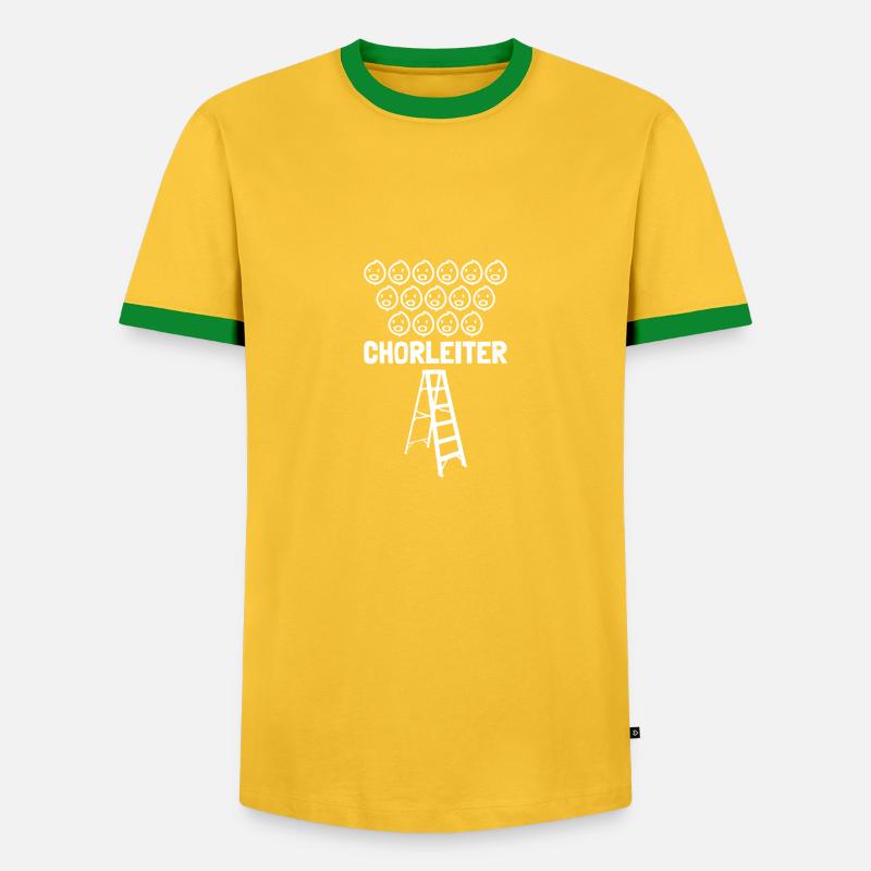 Dirigent Chorleiter Dirigenten - Männer Kontrast-T-Shirt - Gelb/Grün
