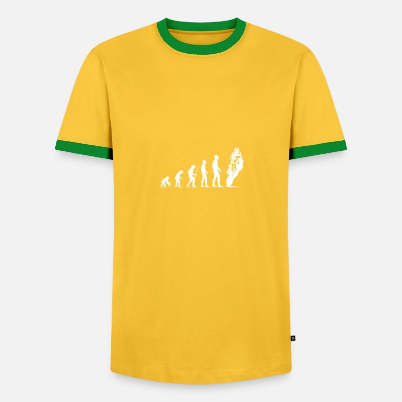 GSXR Evolution - Männer Kontrast-T-Shirt - Gelb/Grün
