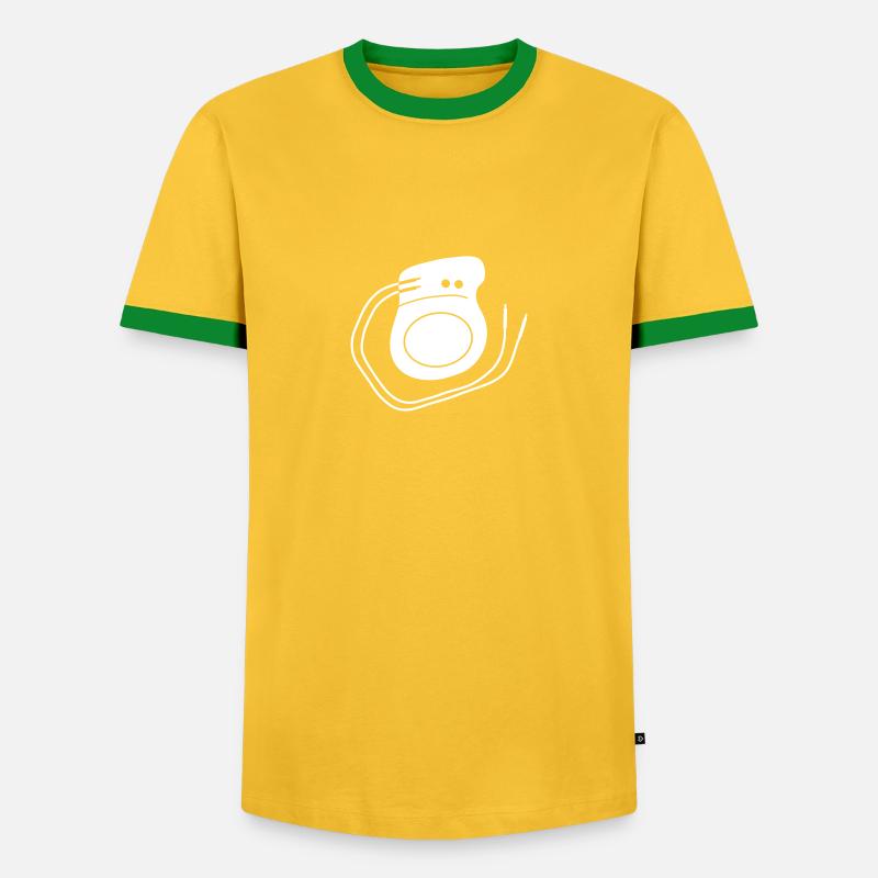pacemaker_pm6 - Men's Ringer Shirt - yellow/green 