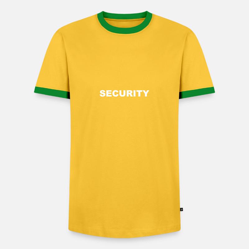 security standard - Men's Ringer Shirt - yellow/green