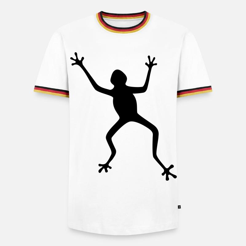Frosch - Men's Ringer Shirt - white/tricolour