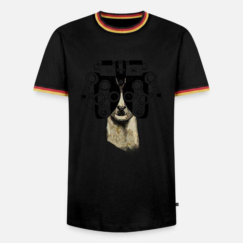 Alpaca&Phoropter - Men's Ringer Shirt - black/tricolour