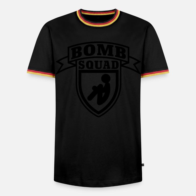 Bomb Squad - Men's Ringer Shirt - black/tricolour
