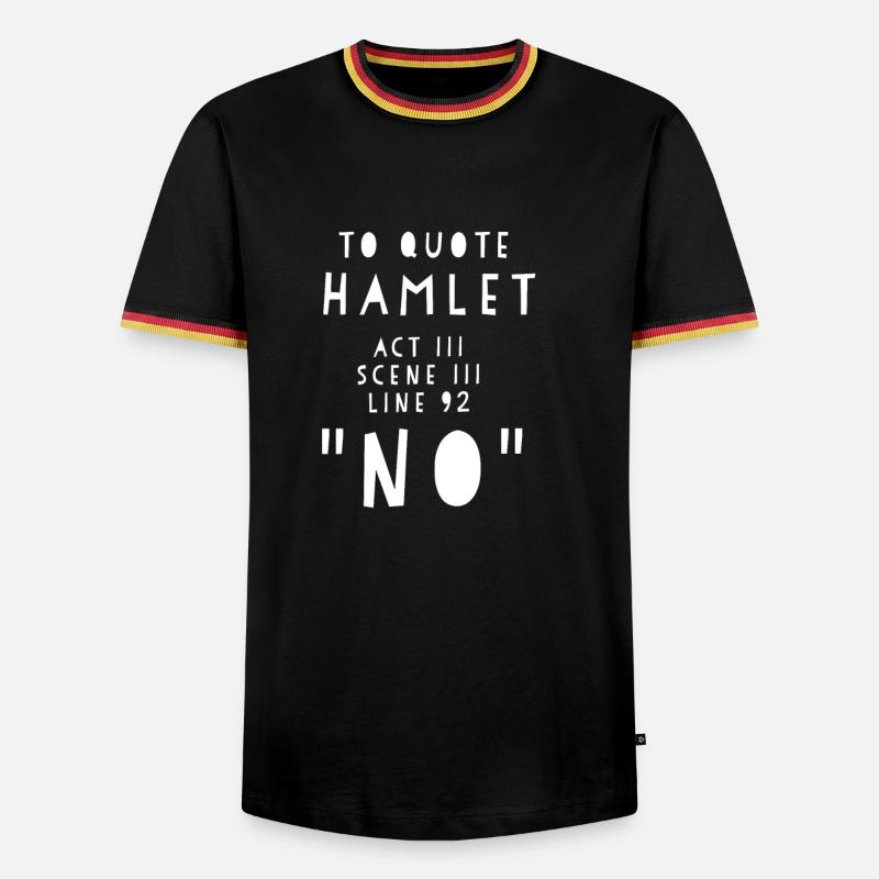 Hamlet - Men's Ringer Shirt - black/tricolour