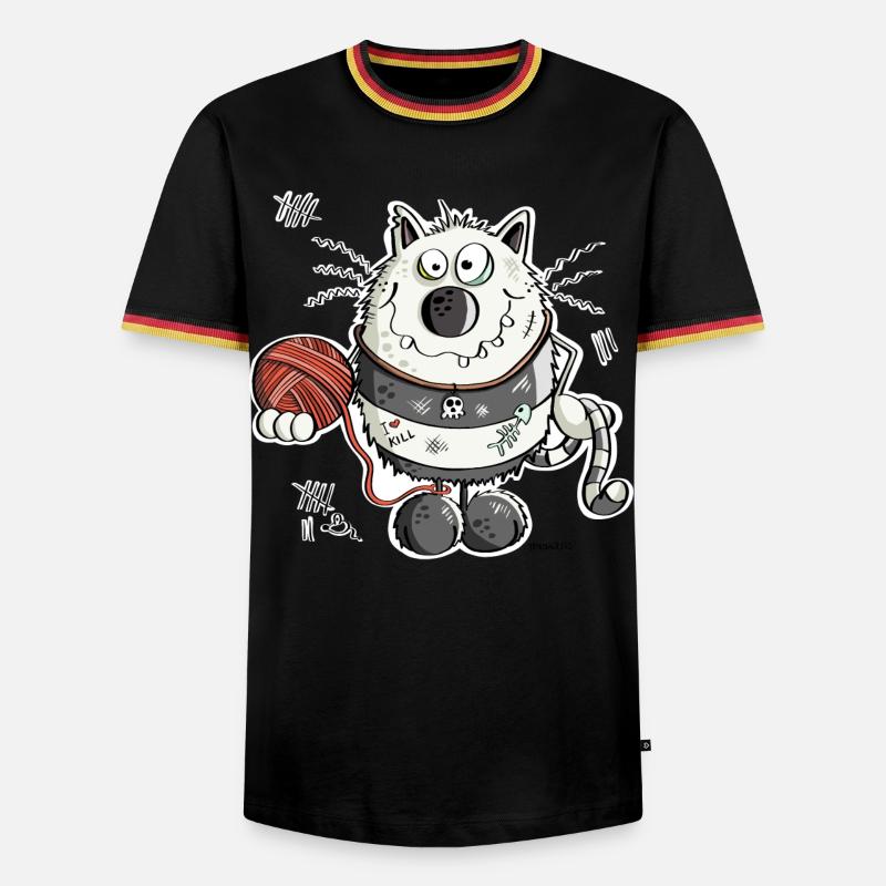 Bad Cat - Men's Ringer Shirt - black/tricolour