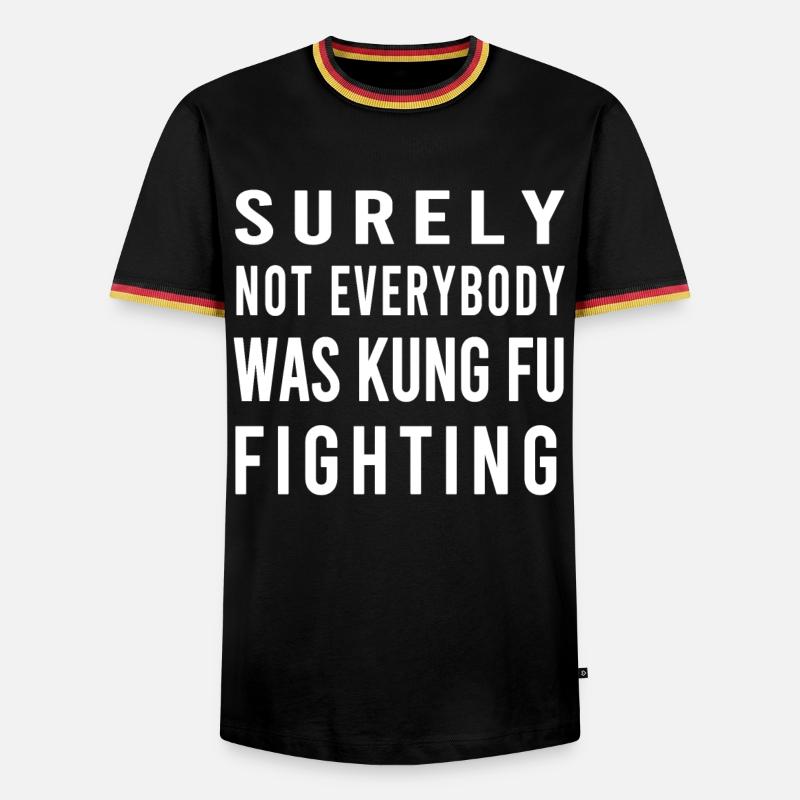 Nicht jeder war Kung-Fu-Stil - Männer Kontrast-T-Shirt - Schwarz/Dreifarbig