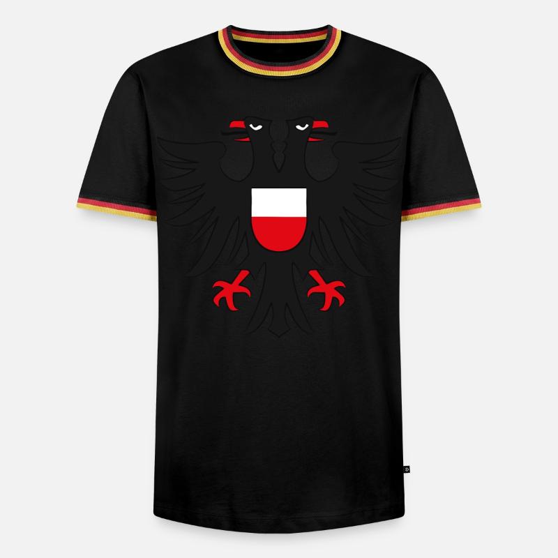 HL - eagle - Men's Ringer Shirt - black/tricolour