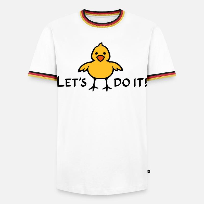 Let's do it! - Men's Ringer Shirt - white/tricolour