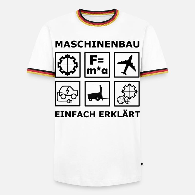Mechanical Engineering Engineers - Men's Ringer Shirt - white/tricolour