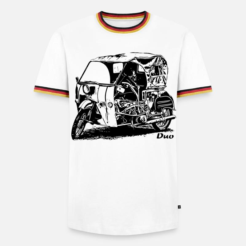 Simson Duo Krause - Men's Ringer Shirt - white/tricolour