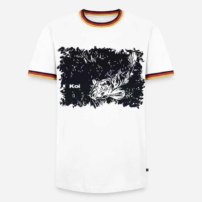 Koi Carp - Men's Ringer Shirt - white/tricolour
