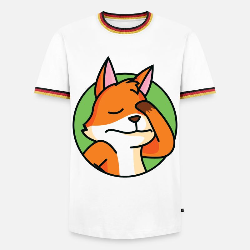 Facepalm Fox - Men's Ringer Shirt - white/tricolour