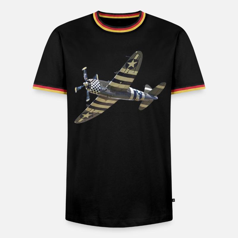 P-47 Thunderbolt - Men's Ringer Shirt - white/tricolour