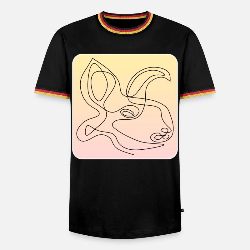 Hare - Men's Ringer Shirt - black/tricolour