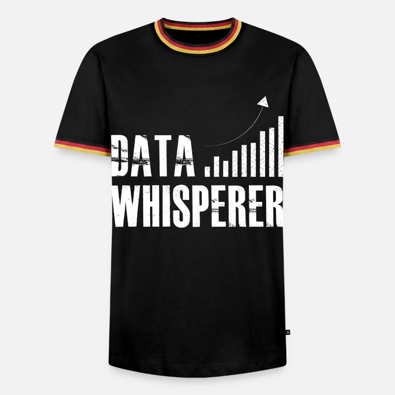 Data Whisperer Science Analyst Software Engineer - Männer Kontrast-T-Shirt - Schwarz/Dreifarbig