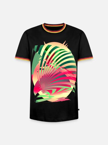 Sun Parrot Summer - Men's Ringer Shirt - black/tricolour