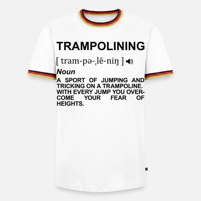 Dictionary Trampoline Jumping - Men's Ringer Shirt - white/tricolour