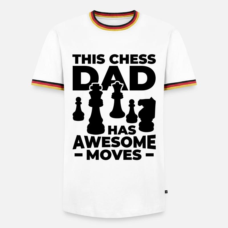 Chess daddy - Men's Ringer Shirt - white/tricolour