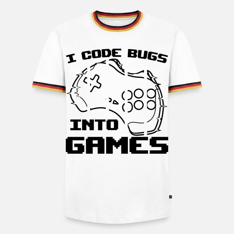 Video Game Programmer - Men's Ringer Shirt - white/tricolour