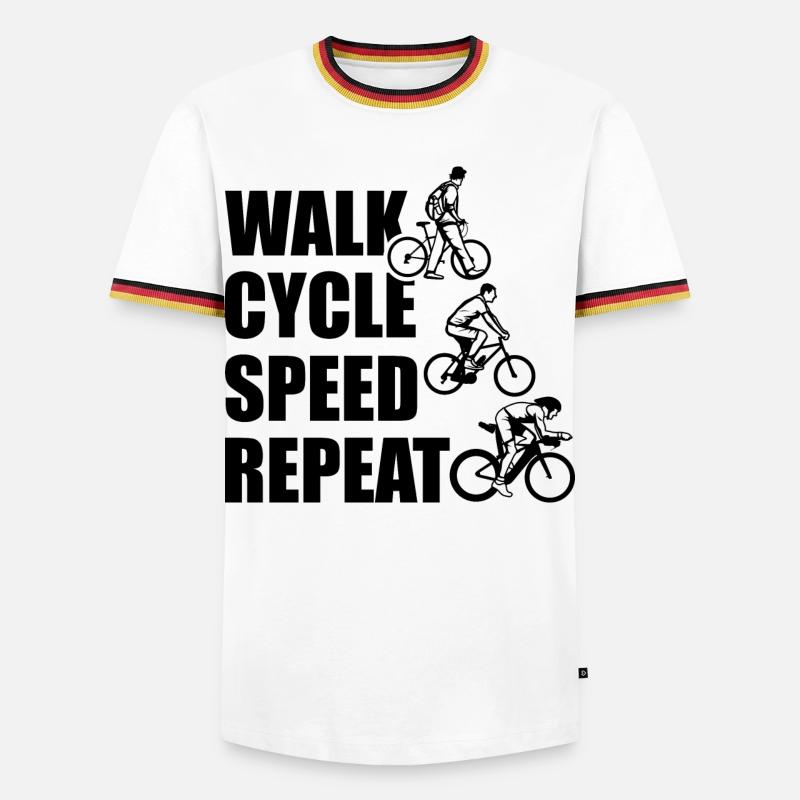 Walk Cycle Speed Repeat - Men's Ringer Shirt - white/tricolour