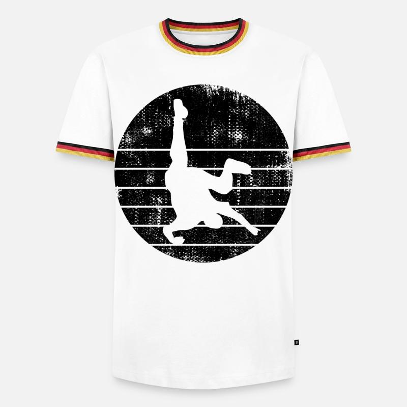 Breakdancer - Men's Ringer Shirt - white/tricolour