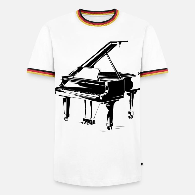 Wing Drawing - Men's Ringer Shirt - white/tricolour