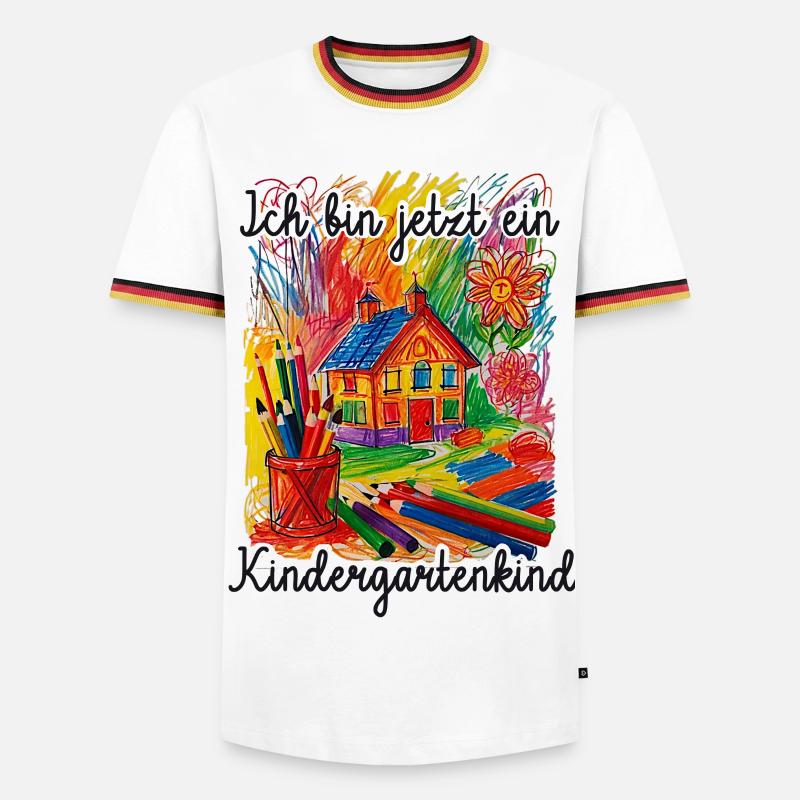 Kindergartner - Men's Ringer Shirt - white/tricolour