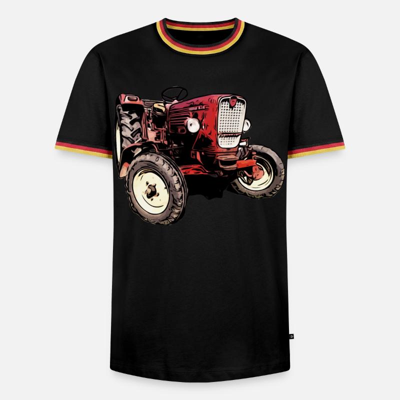 Güldner G40 Traktor - Männer Kontrast-T-Shirt - Schwarz/Dreifarbig