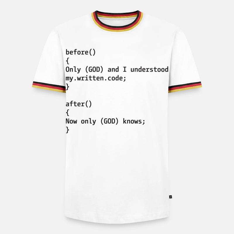 Developer Joke - Men's Ringer Shirt - white/tricolour