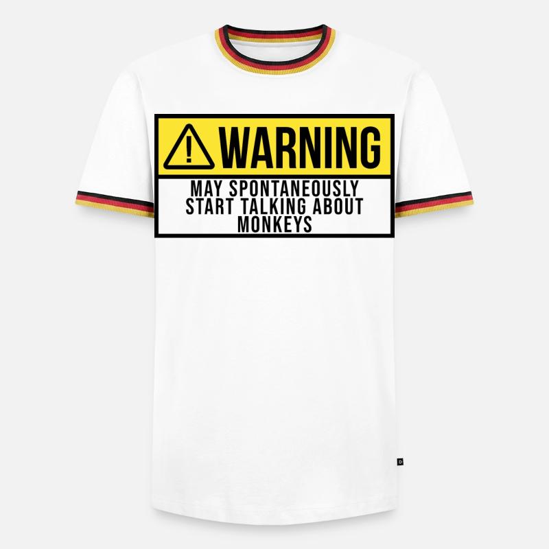Monkey - Men's Ringer Shirt - white/tricolour