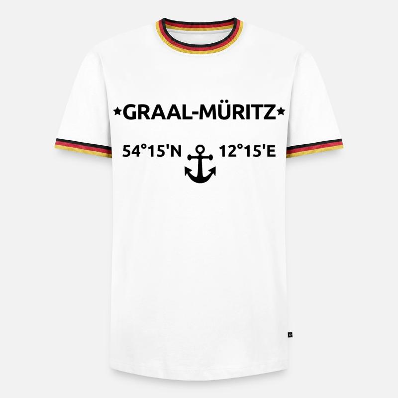 Graal Müritz Coordinates - Men's Ringer Shirt - white/tricolour