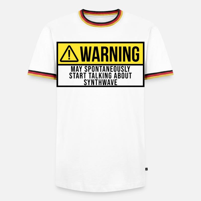 Synthwave - Men's Ringer Shirt - white/tricolour