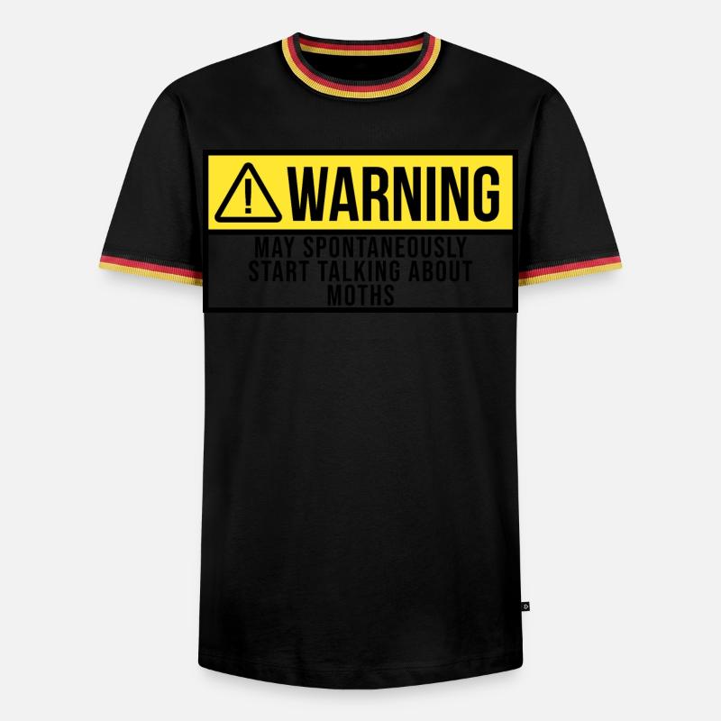 Moth - Men's Ringer Shirt - black/tricolour