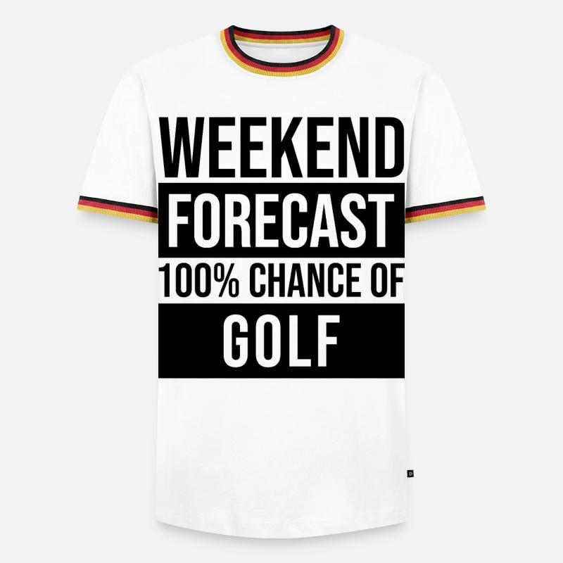 Golf - Men's Ringer Shirt - white/tricolour