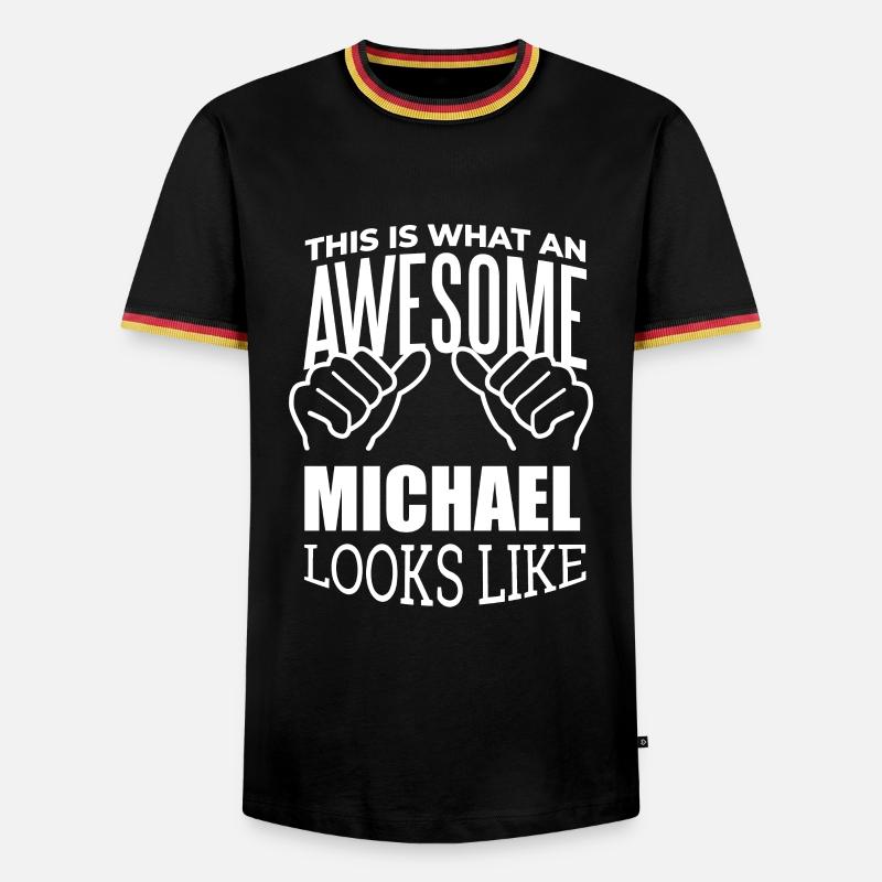 Michael - Men's Ringer Shirt - black/tricolour