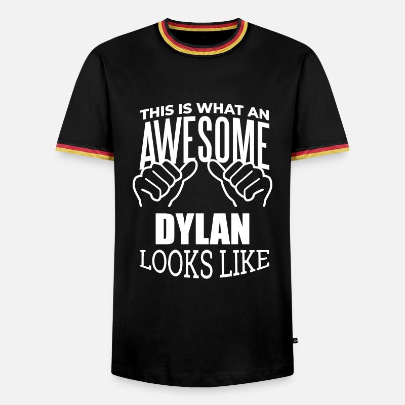 Dylan - Men's Ringer Shirt - black/tricolour