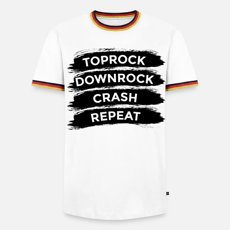 Breakdancer Spruch - Männer Kontrast-T-Shirt - Weiß/Dreifarbig