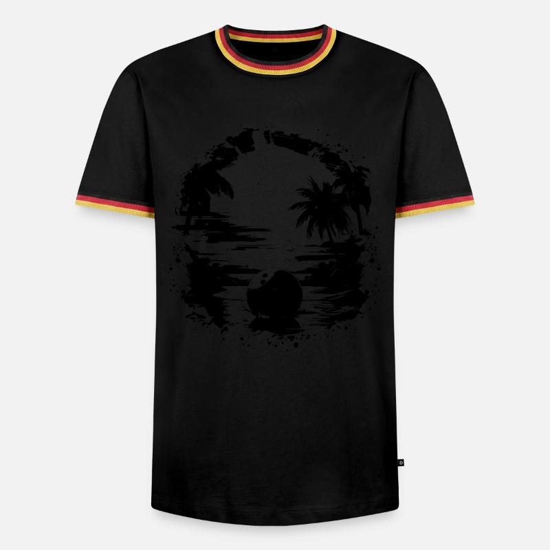 Bowling Graphics - Men's Ringer Shirt - black/tricolour