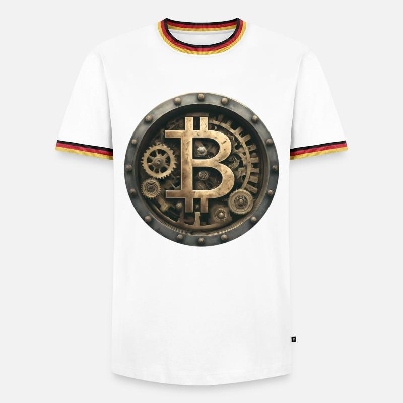 The Bitcoin Machine - Men's Ringer Shirt - white/tricolour