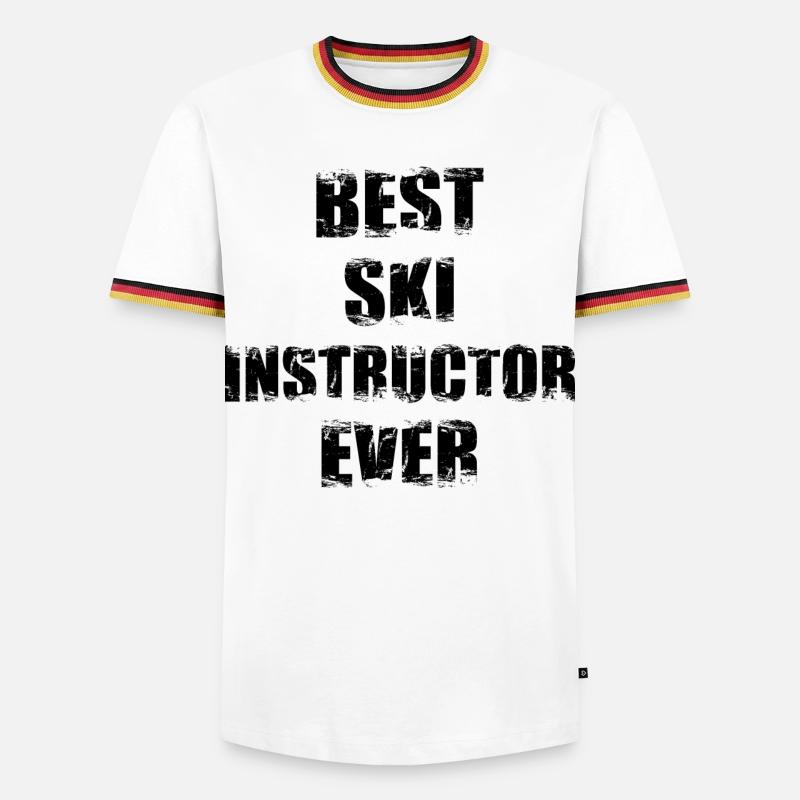 Best ski instructor ever - Men's Ringer Shirt - white/tricolour