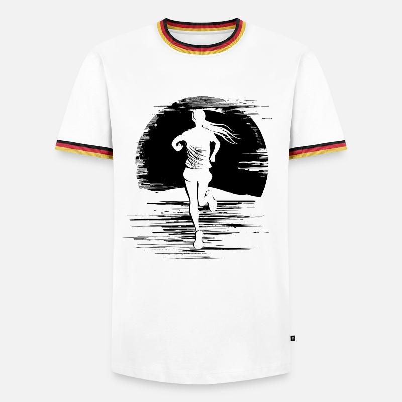 Runner - Men's Ringer Shirt - white/tricolour