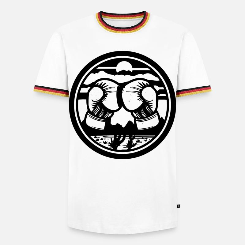 Boxes Drawing - Men's Ringer Shirt - white/tricolour