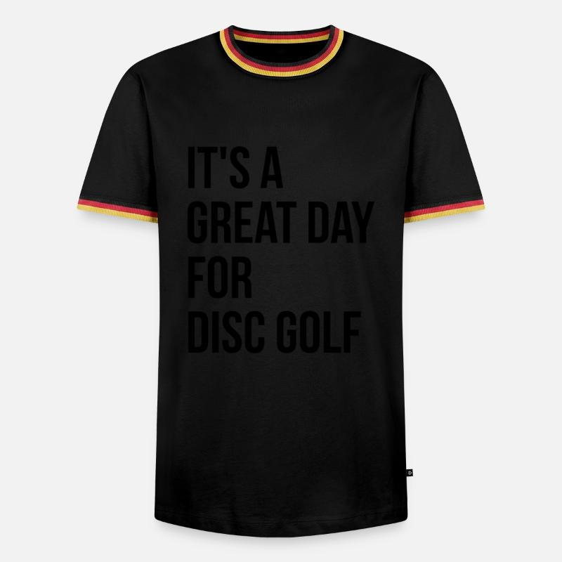 Disc Golf - Men's Ringer Shirt - black/tricolour