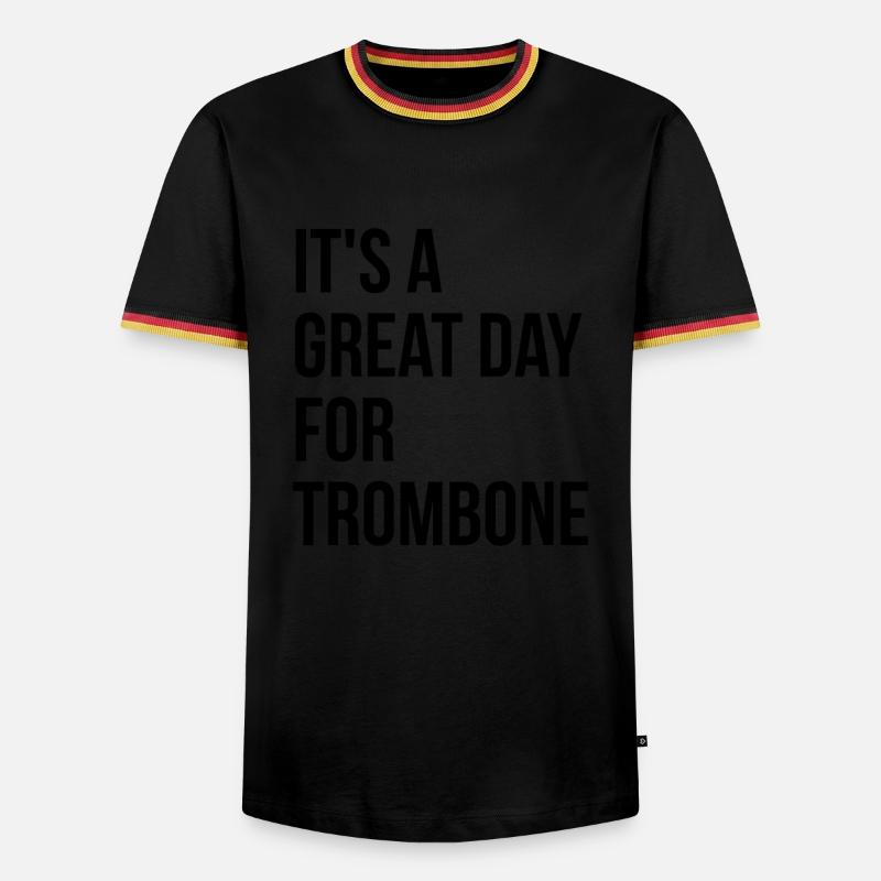 Trombone - Men's Ringer Shirt - white/tricolour