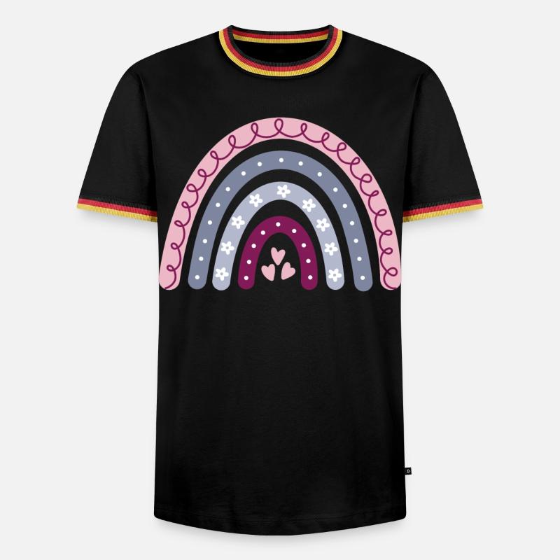 Boho Rainbow - Men's Ringer Shirt - black/tricolour