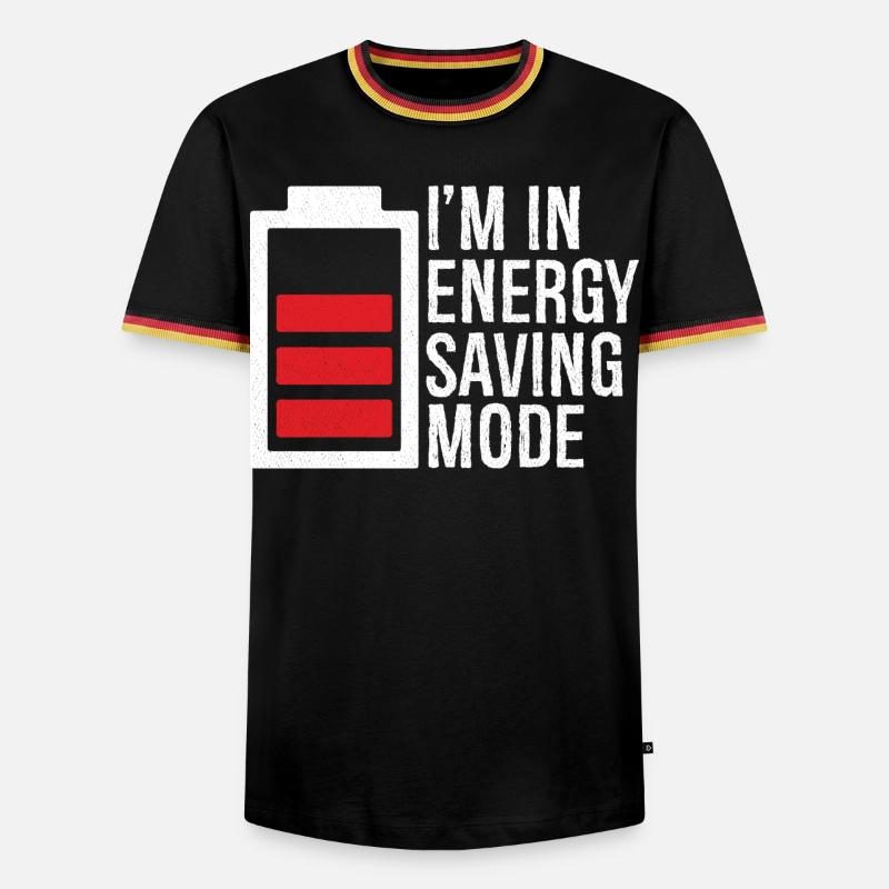 I'm in energy saving mode - Men's Ringer Shirt - black/tricolour