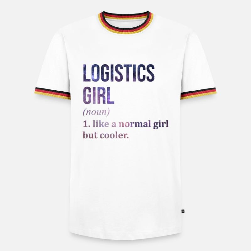 Logistics - Men's Ringer Shirt - white/tricolour