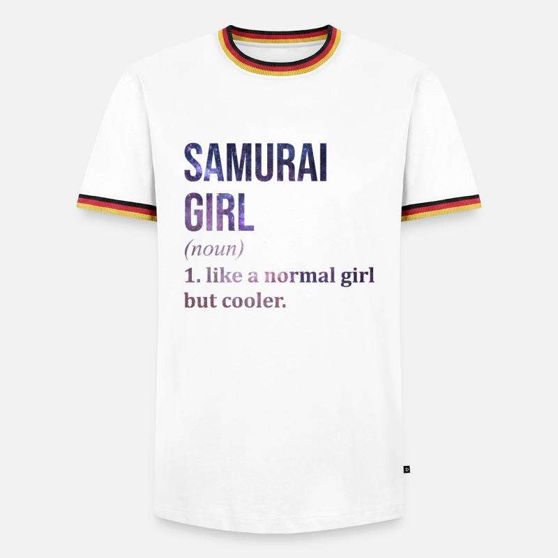 Samurai - Men's Ringer Shirt - white/tricolour