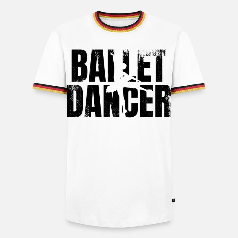 Ballet Dancer - Men's Ringer Shirt - white/tricolour