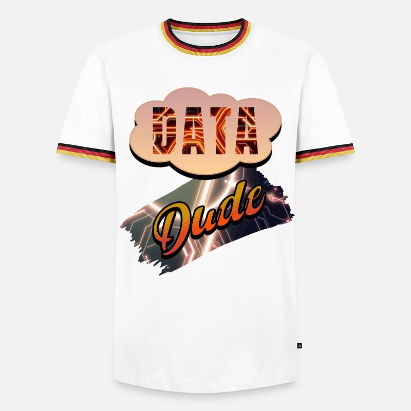 Data Dude - Men's Ringer Shirt - white/tricolour